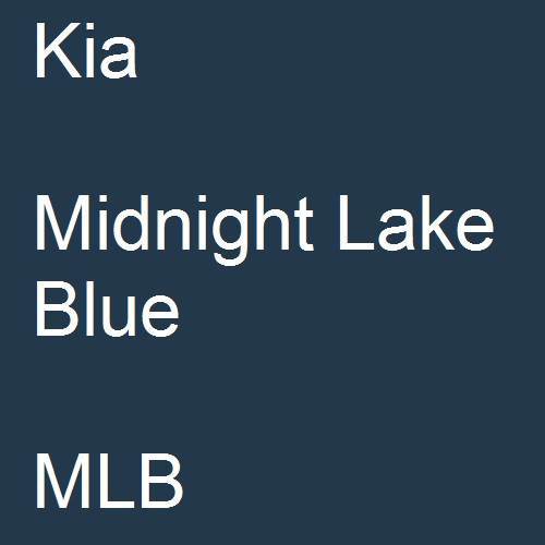 Kia, Midnight Lake Blue, MLB.